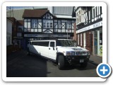 white hummer fratton park for match day what better way to arrive in style