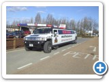 white hummer getting your marketing message across call us today to see how we can promote your business