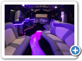 a light show and sound system to rival any london club our white stretched hummer