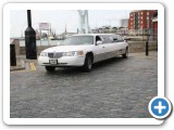 the old streets of portsmouth in our white town car limousine